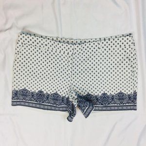 Artisan NY Womens Chino Shorts Size 10 White Blue